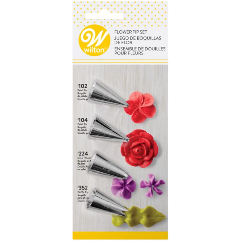 Wilton Flower Tip Decorating Set 4 pc
