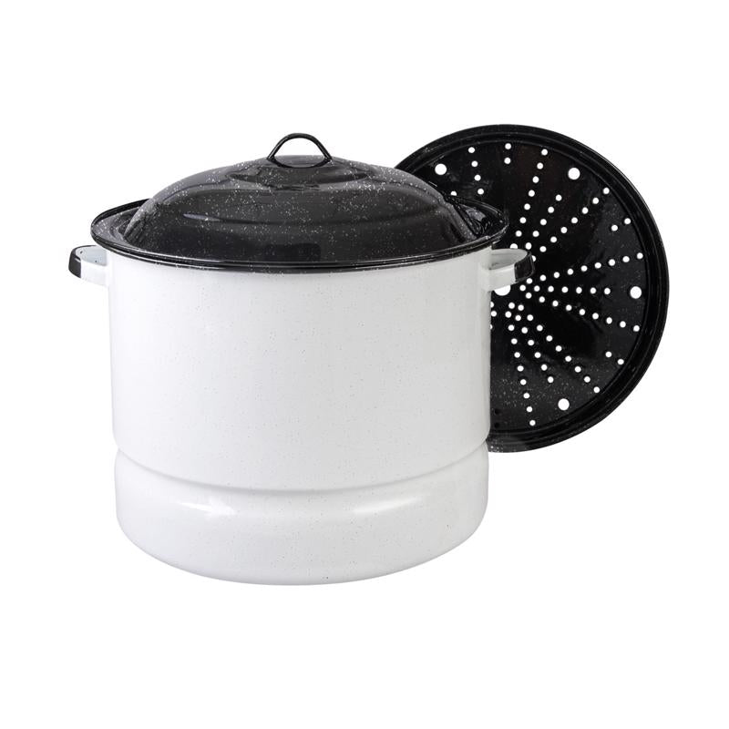 Cinsa Ceramic Over Steel Steamer Set 34 qt