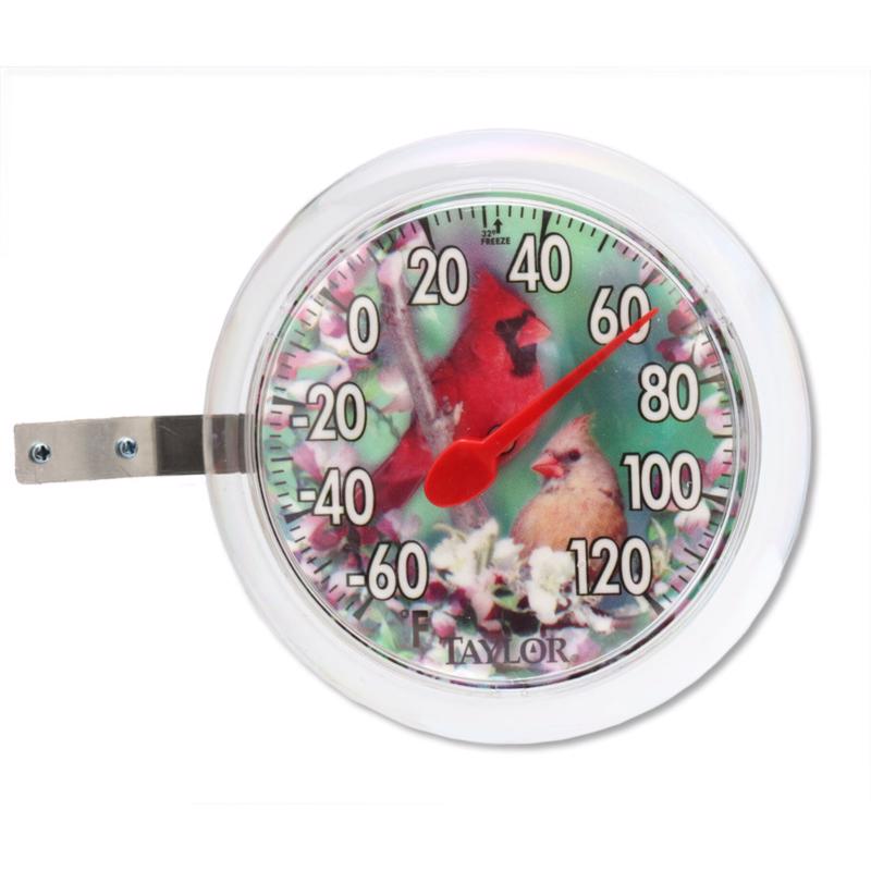 Taylor Bird Design Dial Thermometer Plastic Assorted 6 in.