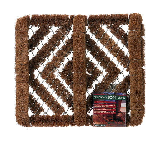 Bacova Guild 12  W X 14  L Brown Coir Boot/Shoe Scraper
