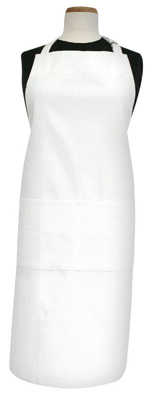 Ritz 2 pocket White Cotton Solid Apron