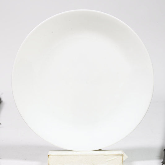 Corelle White Glass Winter Frost White Luncheon Plate 8-1/2 in. D 1 pk