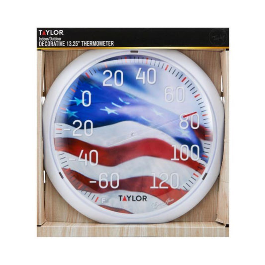 Taylor Decorative Dial Thermometer Plastic Multicolored 13.25 in.