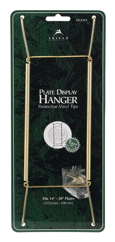 Tripar 20 in. Brass Plate Hanger