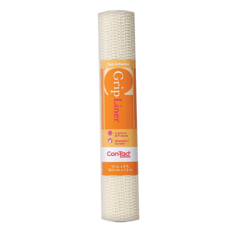 Con-Tact Grip 5 ft. L X 12 in. W Almond Non-Adhesive Shelf Liner
