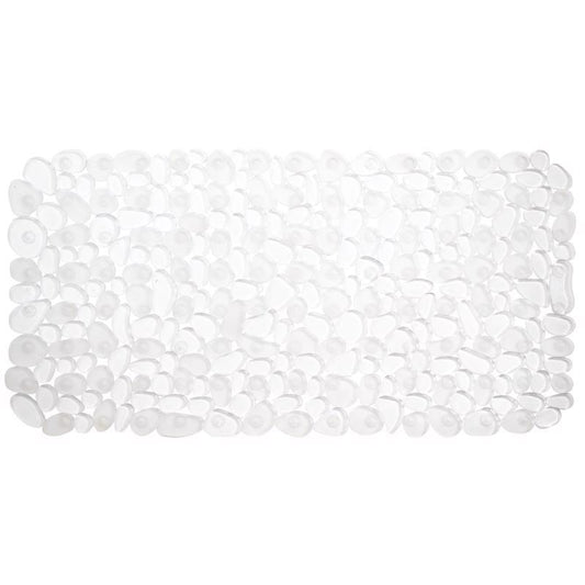 iDesign 26-1/2 in. L X 13-3/4 in. W Clear PVC Bath Mat