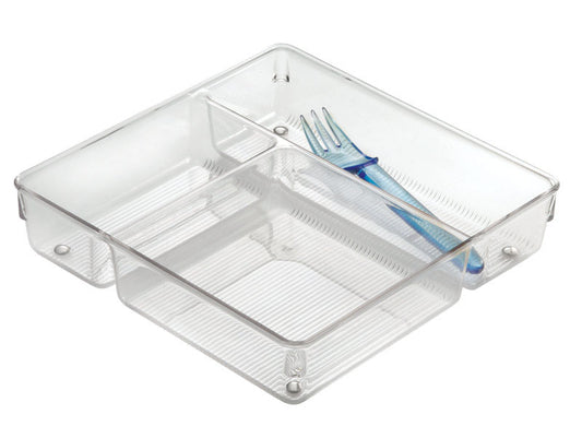 iDesign Linus 2 in. H X 9 in. W X 9 in. D Plastic Drawer Organizer