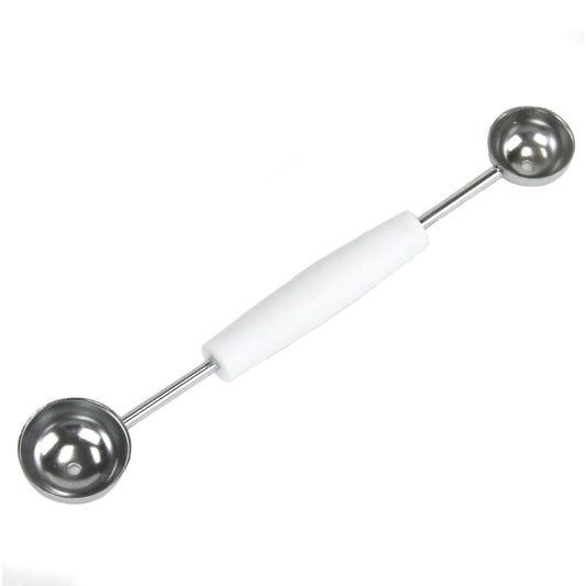 Chef Craft Silver/White Plastic/Stainless Steel Double Melon Baller