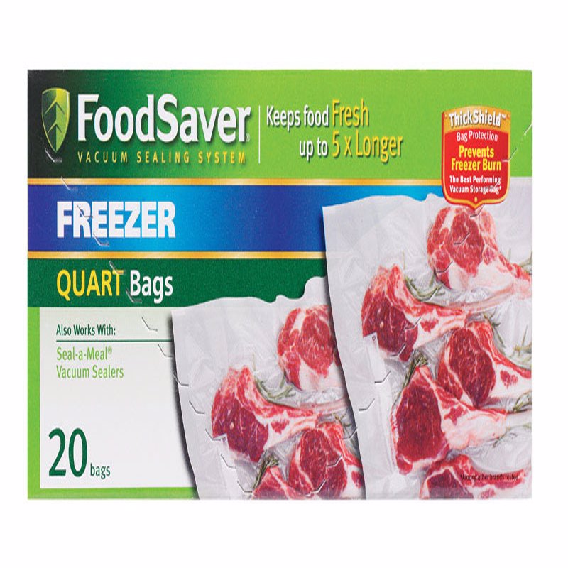 FoodSaver 1 qt Clear Vacuum Freezer Bags 19 pk