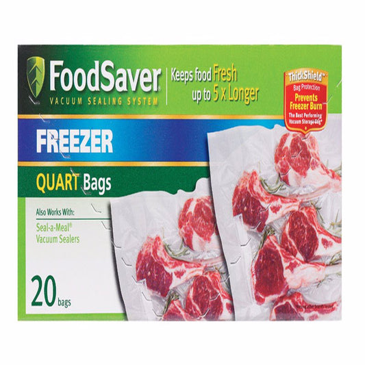 FoodSaver 1 qt Clear Vacuum Freezer Bags 19 pk