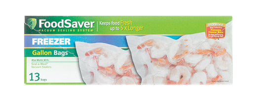 FoodSaver 1 gal Clear Vacuum Freezer Bags 12 pk