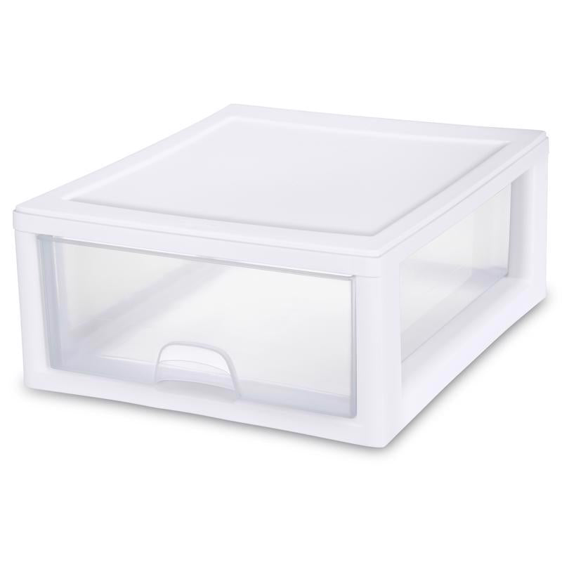 Sterilite Stacking Drawer 17 " L x 14.4 " W x 7.9 " H 16 Qt. Clear Stackable