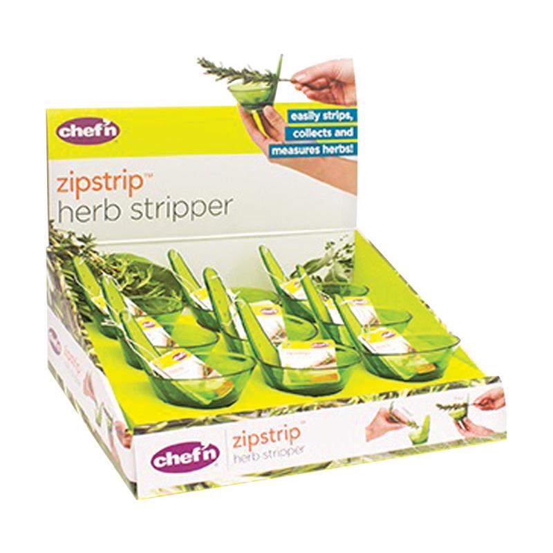 Chef'n Zipstrip Green Plastic Herb Stripper