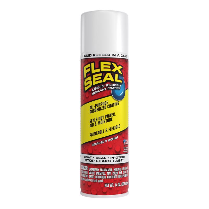 Flex Seal Family of Products Flex Seal White Rubber Spray Sealant 14 oz