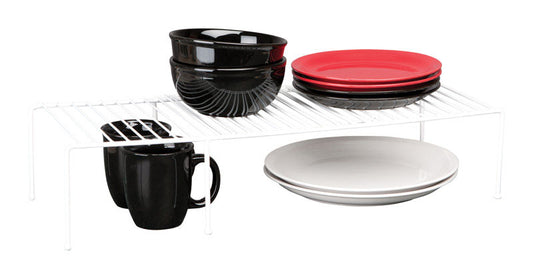 Grayline 5 in. H X 10 in. W X 32 in. L Satin White Expandable Shelf