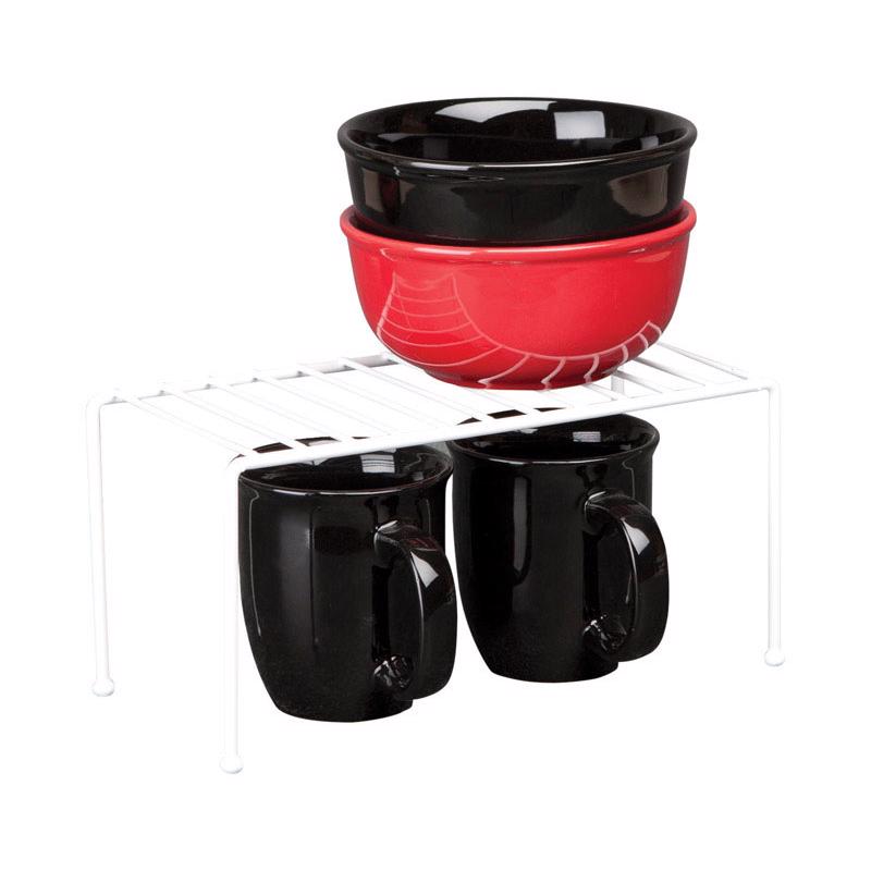 Grayline 5 in. H X 11 in. W X 5 in. L PE Coated White Storage Shelf