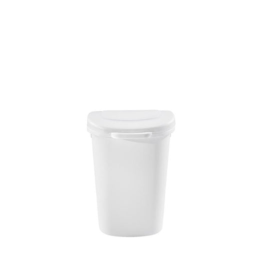 Rubbermaid 13 gal White Plastic Touch Top Wastebasket