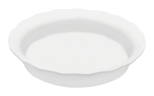 CorningWare 9 in. W X 9 in. L Pie Plate French White