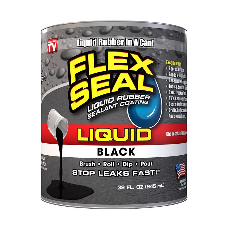 Flex Seal Family of Products Flex Seal Black Liquid Rubber Sealant Coating 32 fl. oz.