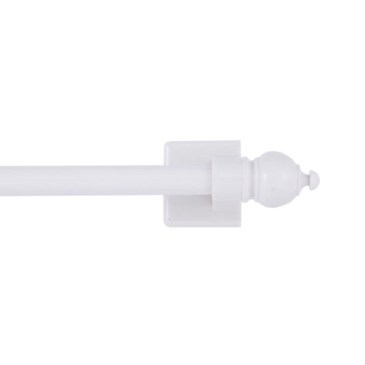 Kenney Enamel White Magnet Cafe Rod 16 in. L X 28 in. L