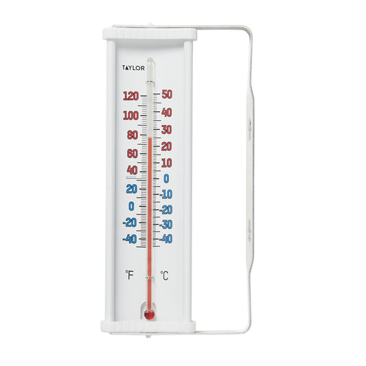 Taylor Tube Thermometer Plastic White 8.66 in.