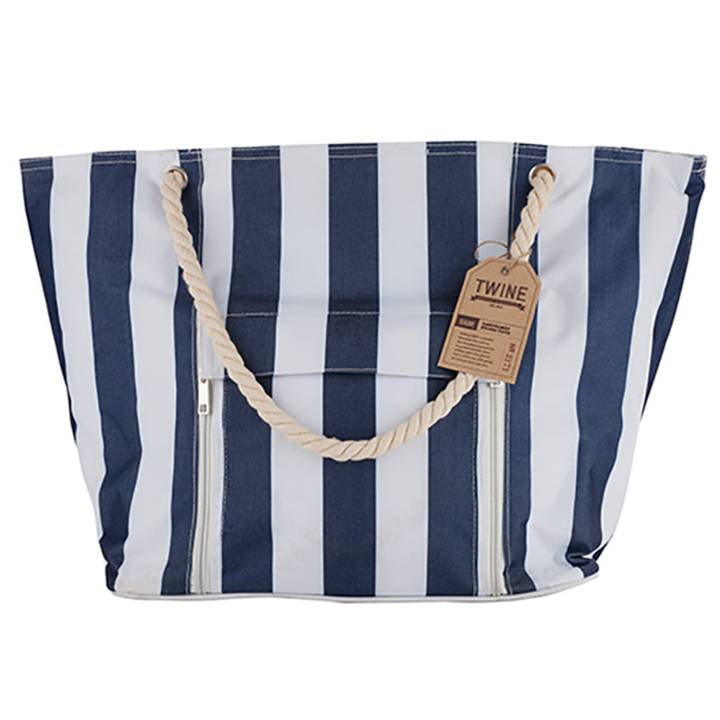 TWINE Blue/White Cooler Tote