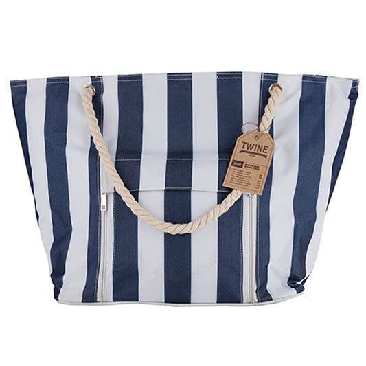 TWINE Blue/White Cooler Tote