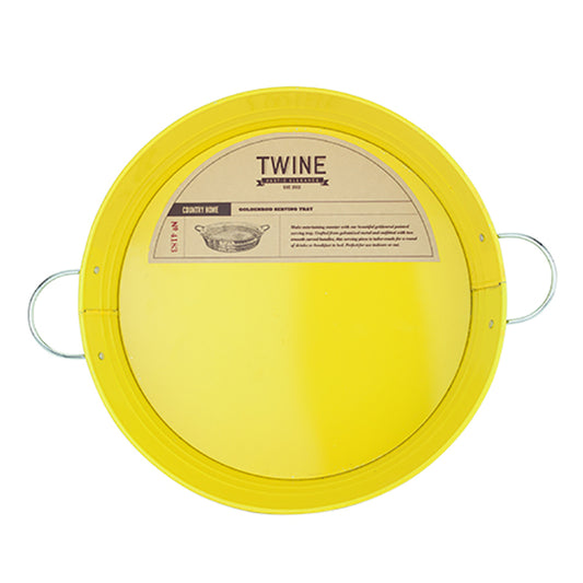 TWINE Country Home Yellow Metal Serving Tray