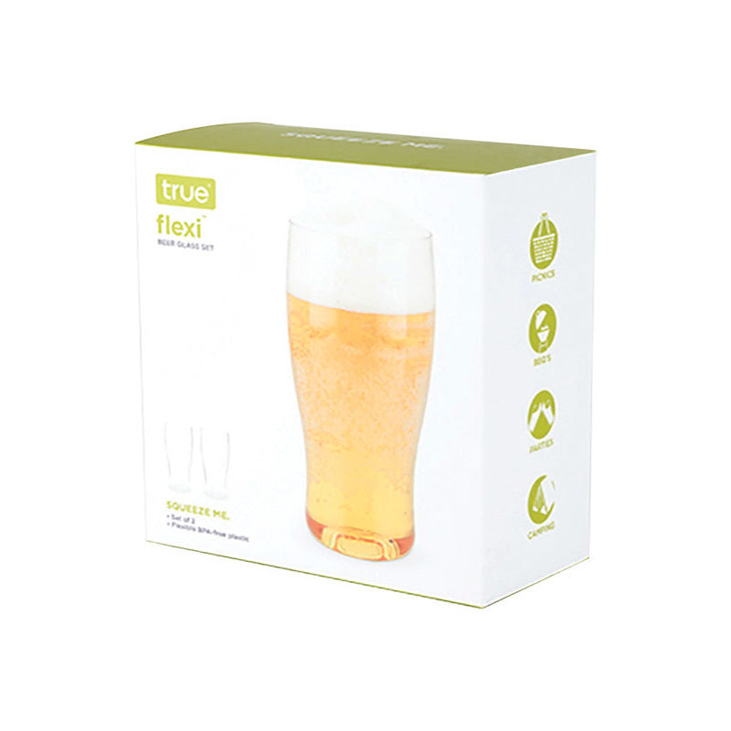 True Flexi Clear Plastic Beer Glass 20 oz