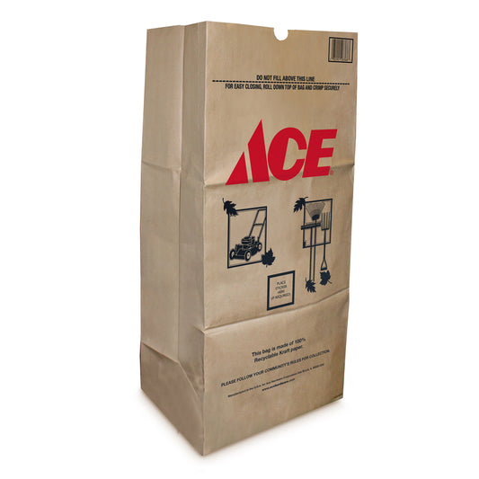 Ace  Ampac  30 gal. Lawn & Leaf Bags  Flap Tie Paper 5 pk