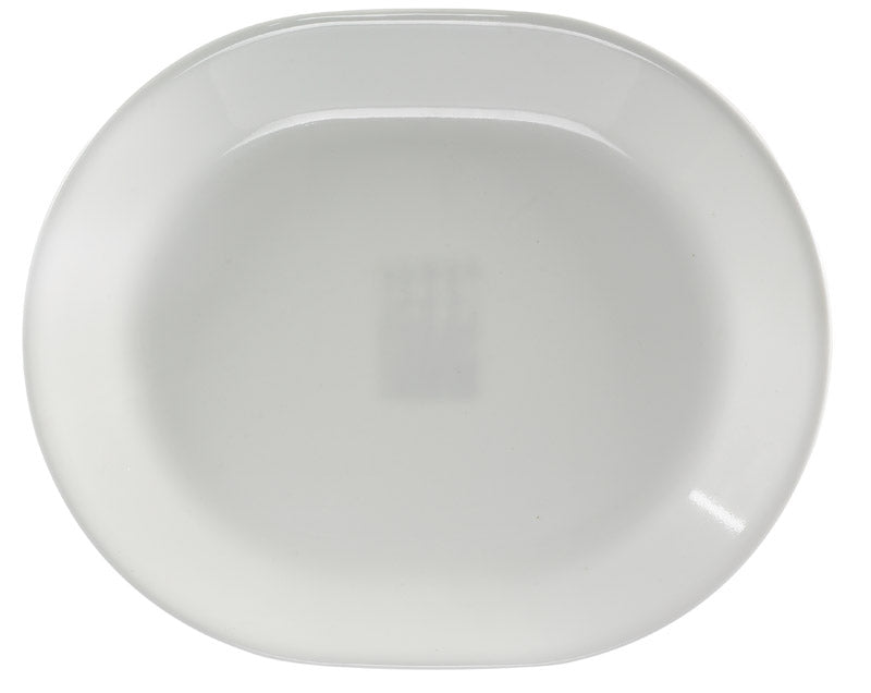 Corelle Winter Frost Glass Winter Serving Platter 12-1/2 in. D 1 pk
