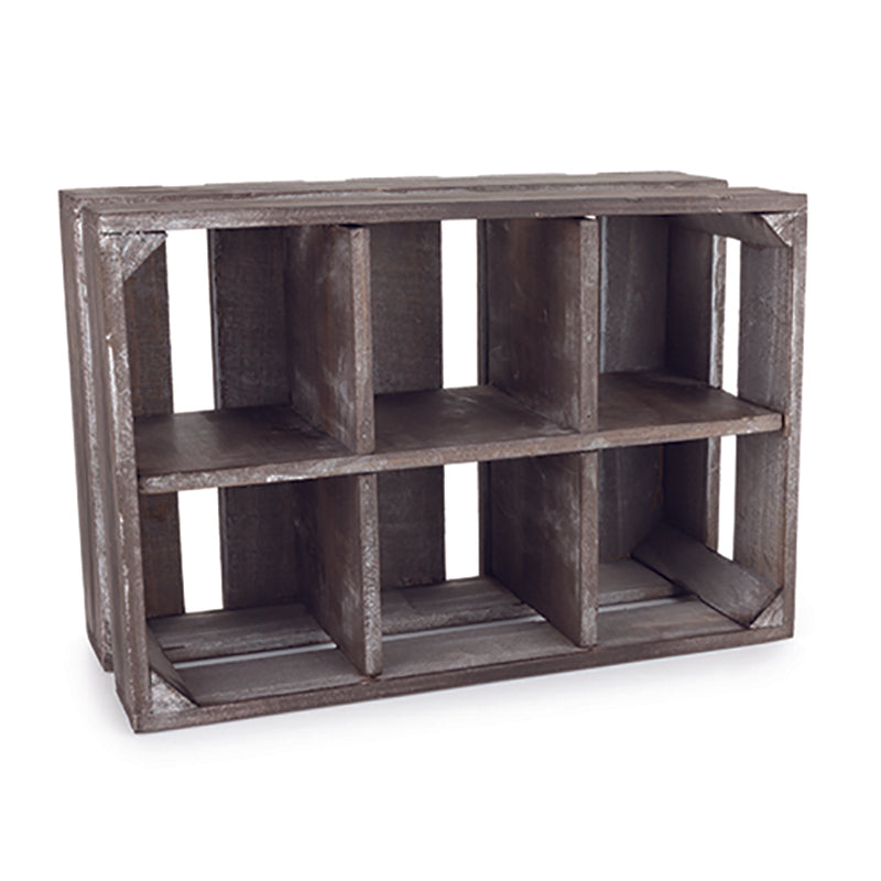 5-1/2 in. H X 13 in. W X 8-3/4 in. D Brown Wood Empty Display Crate