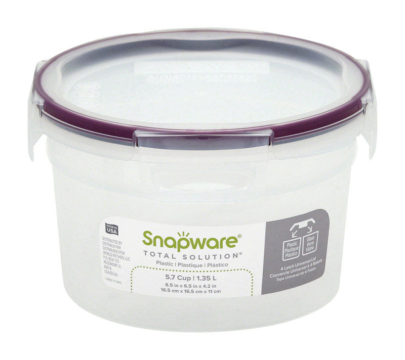 Snapware Total Solution 5.7 cups Clear Food Storage Container 1 pk