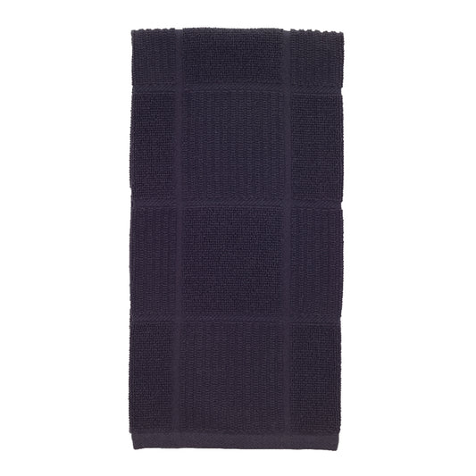 T-Fal Charcoal Cotton Checked Parquet Kitchen Towel 1 pk