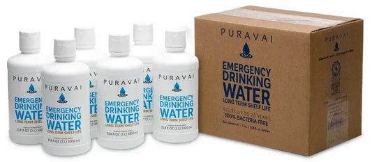 12-Pack Puravai Emergency Drinking Water