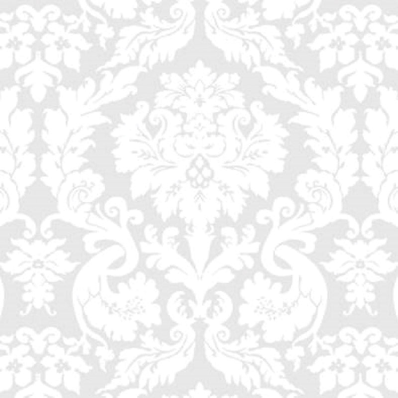 Magic Cover Yard Goods .01 in. H X 540 in. L Damask White Vinyl Flannel Backed Covering