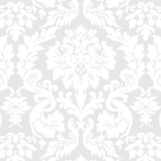 Magic Cover Yard Goods .01 in. H X 540 in. L Damask White Vinyl Flannel Backed Covering