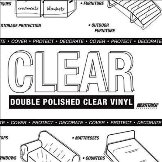 Magic Cover Yard Goods 0.01 in. H X 1296 in. L Clear Vinyl Non-Adhesive Covering