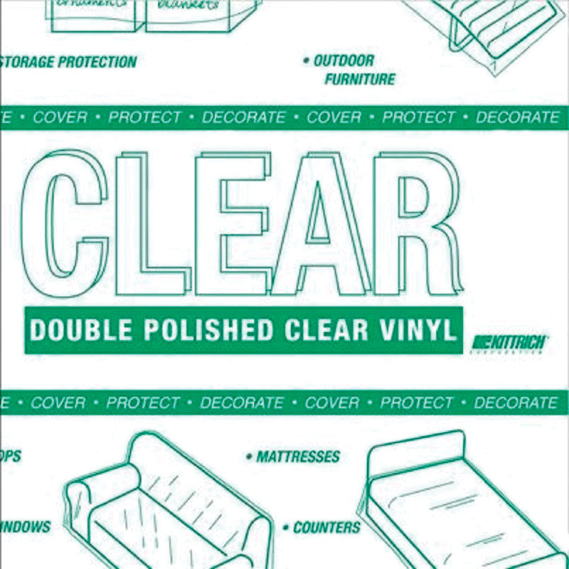 Magic Cover Yard Goods .01 in. H X 1296 in. L Clear Vinyl Non-Adhesive Covering