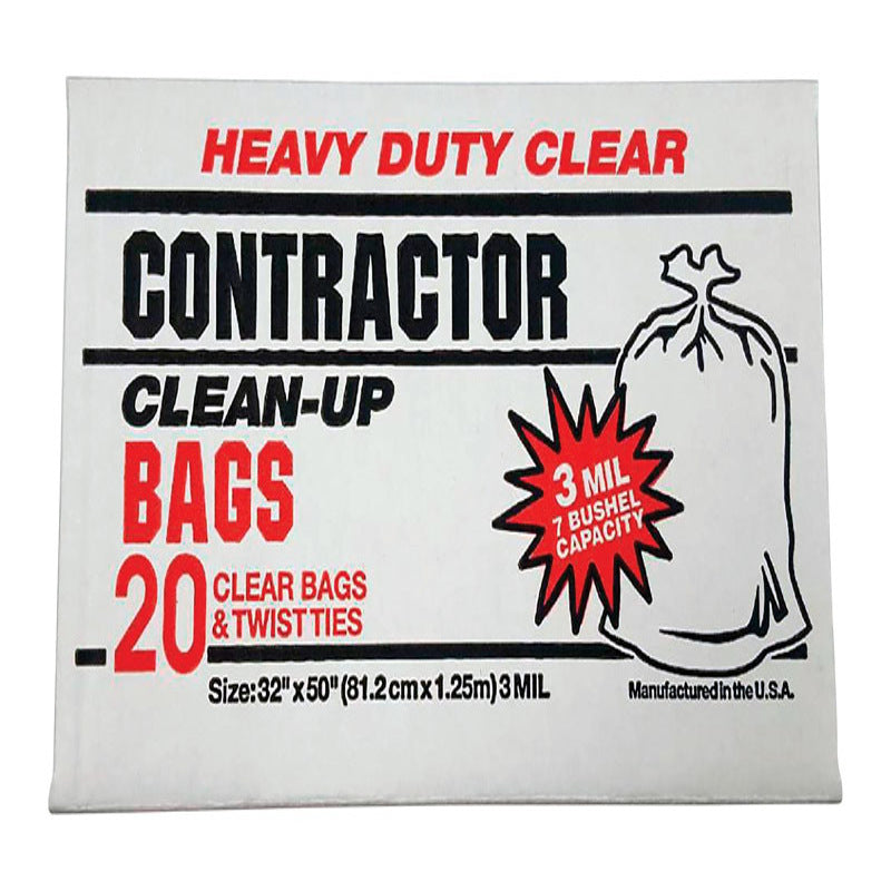 Primrose Plastics 42 gal Contractor Bags Twist Tie 20 pk