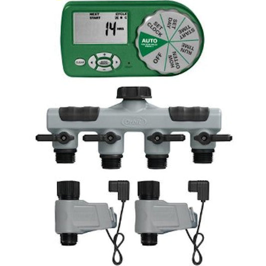 Orbit Programmable 4 Zone Sprinkler Timer with Valve
