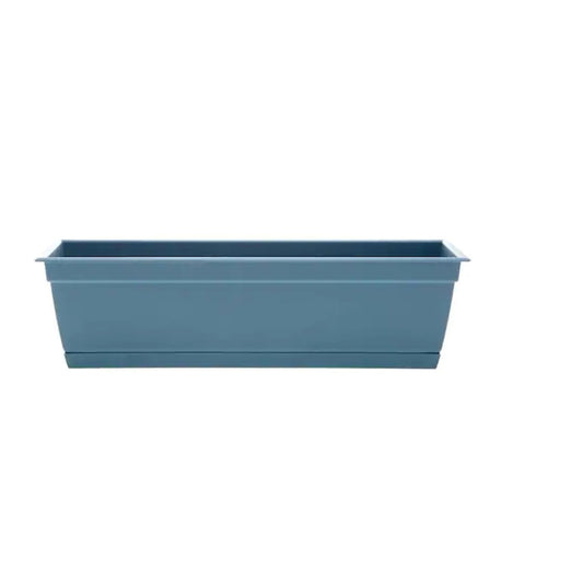 Bloem Dayton 6.87 in. H X 24 in. W X 7.75 in. D Plastic Window Box Ocean Blue