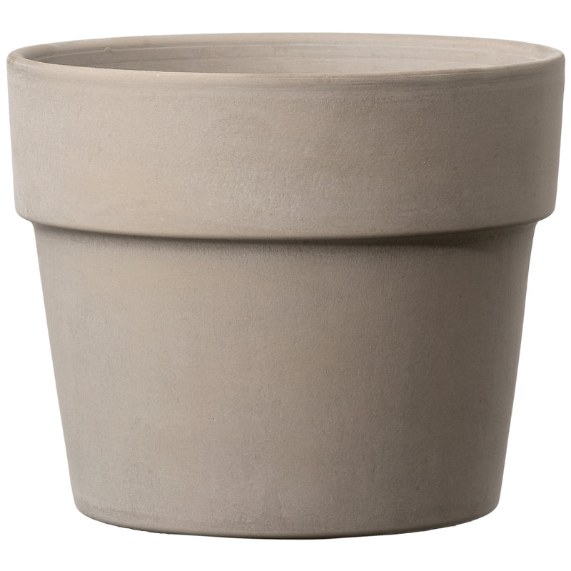Deroma 3.62 in. H X 4.3 in. W X 4.3 in. D X 4.3 in. D Clay Cachepot Graphite