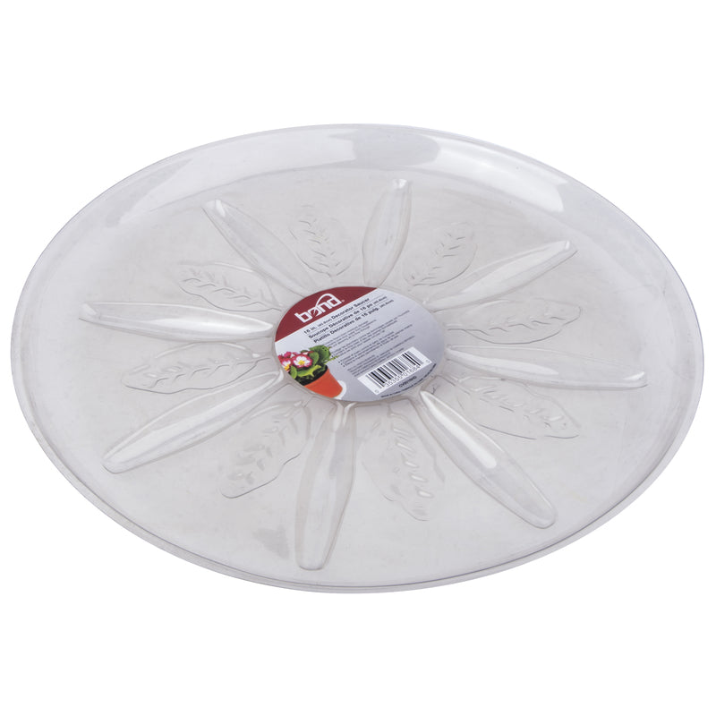 Bond 16 in. W X 16 in. D Plastic Plant Saucer Clear