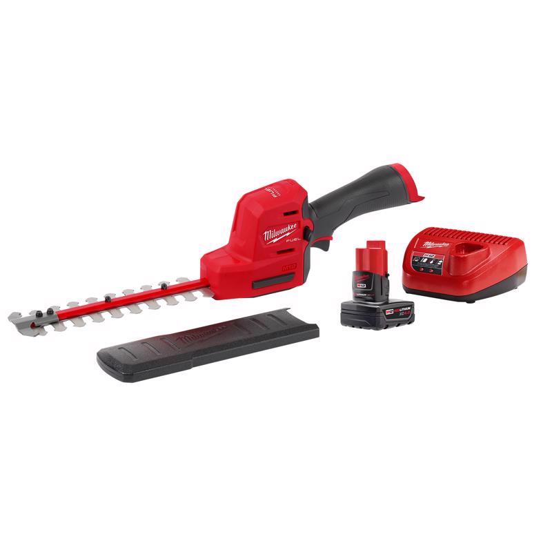 Milwaukee M12 FUEL 2533-21 8 in. 12 V Battery Hedge Trimmer Kit (Battery & Charger)