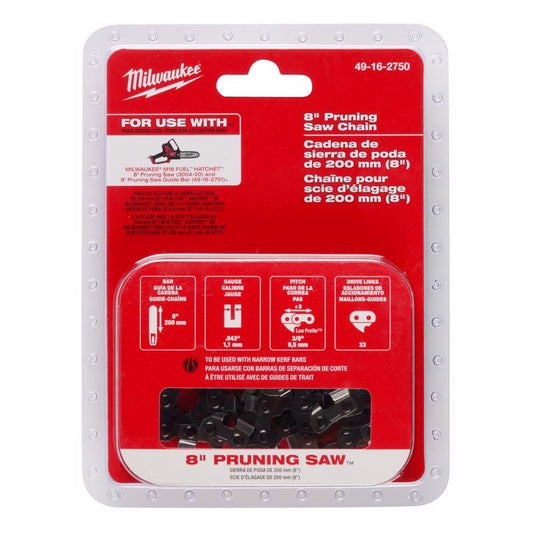 Milwaukee 49-16-2750 8 in. Chainsaw Chain 33 links