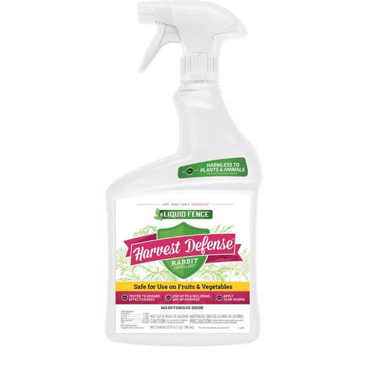 Liquid Fence Harvest Defense Animal Repellent Liquid For Rabbits 32 oz