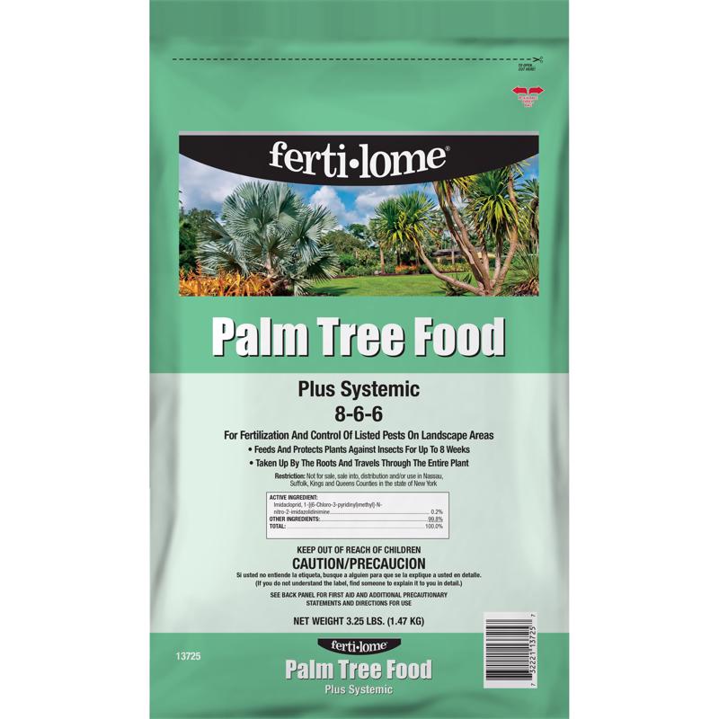 Ferti-lome PALM TREE FOOD PLUS SYSTEMIC 8-6-6 Granules Plant Food 3.25 lb