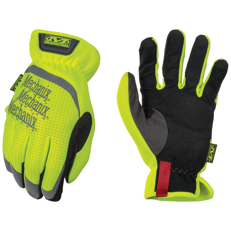 Mechanix Wear FastFit Men's Full Finger Work Gloves Hi-Vis Yellow M 1 pair