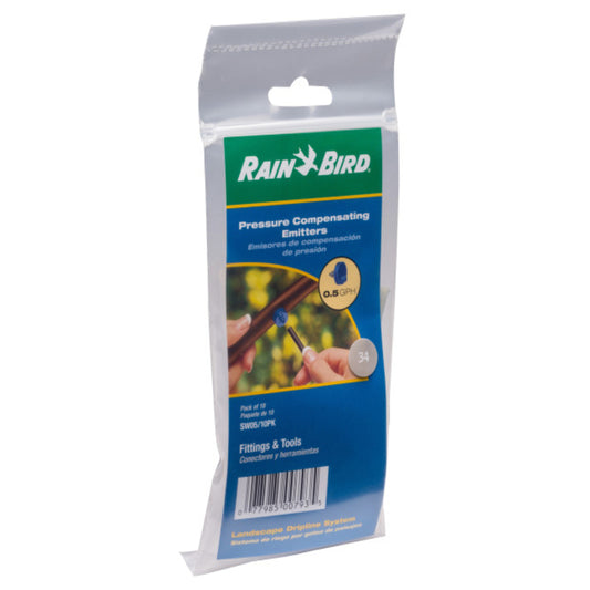 Rain Bird Full-Circle Drip Irrigation Emitter 0.5 gph 10 pk